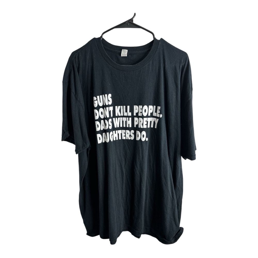 Men’s Black Graphic T-Shirt, Dad Gift, Girl Dad, Funny, Humor, Fathers Size 3X